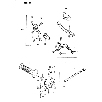 LEFT HANDLE SWITCH (MODEL X)