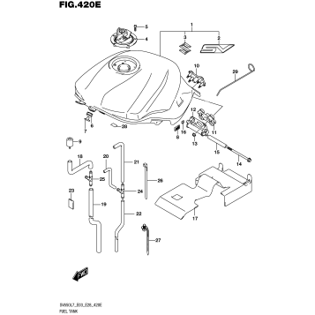 FUEL TANK (YKV)  (SV650AL7 E28)