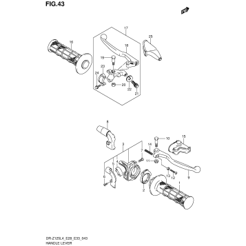 HANDLE LEVER (DR-Z125LL4 E28)