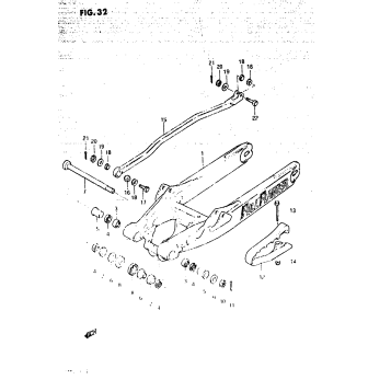 REAR SWINGING ARM (MODEL E)