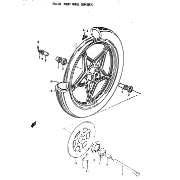 FRONT WHEEL (GS425EN)