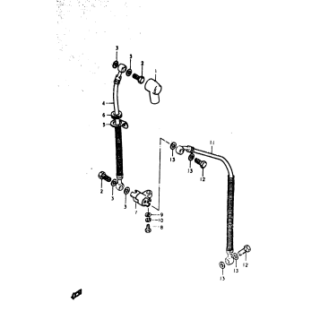 FRONT BRAKE HOSE (GS1000C