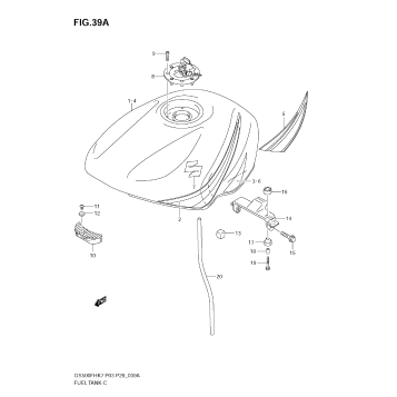 FUEL TANK (MODEL K8)