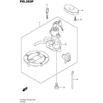 LOCK SET (DL1000AL6 E33)