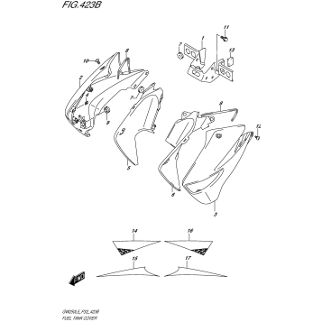 FUEL TANK COVER (GW250ZL5 P33)