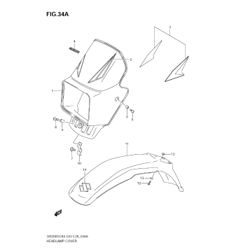 HEADLAMP COVER (MODEL K8/K9)