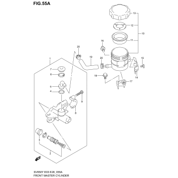 FRONT MASTER CYLINDER (SV650SX/SY/SK1/SK2)