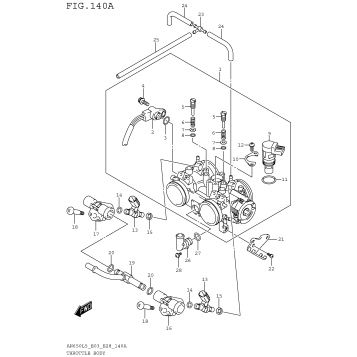 THROTTLE BODY (AN650L5 E03)