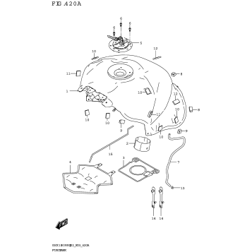 FUEL TANK (GSX1300RRQ:E33)