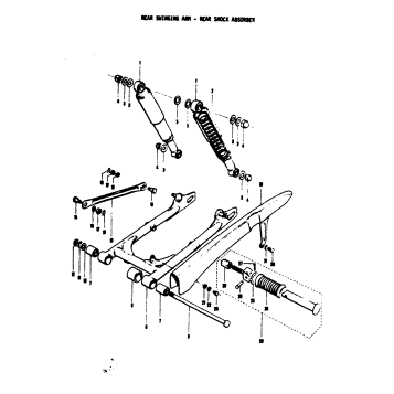 REAR SWINGING ARM - REAR SHOCK ABSORBER