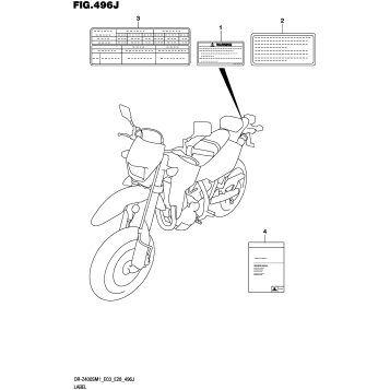 LABEL (DR-Z400SM:E03)