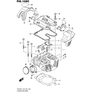 CYLINDER HEAD (REAR) (VZR1800BZL7 E28)