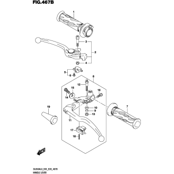 HANDLE LEVER (DL650XA)