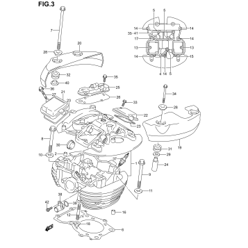 REAR CYLINDER HEAD