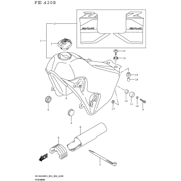 FUEL TANK (DR-Z400SM:E33)