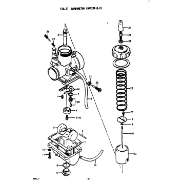 CARBURETOR (RM125A