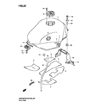 FUEL TANK (MODEL K4)