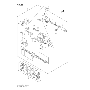 REAR CALIPER (AN400K7/K8/K9)