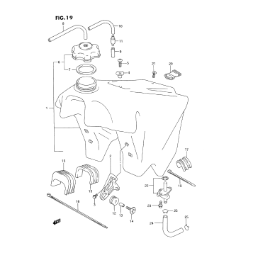 FUEL TANK (MODEL P/R)
