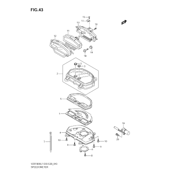 SPEEDOMETER (VZR1800 L1 E33)