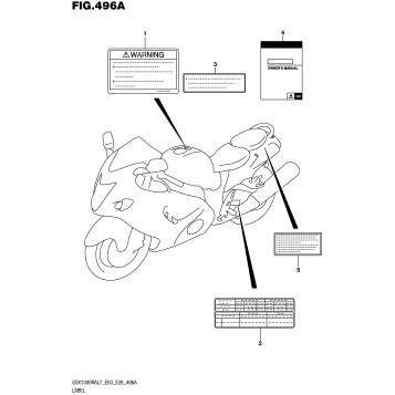 LABEL (GSX1300RAL7 E03)