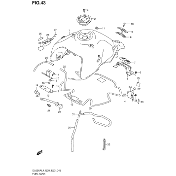 FUEL TANK (DL650AL4 E33)