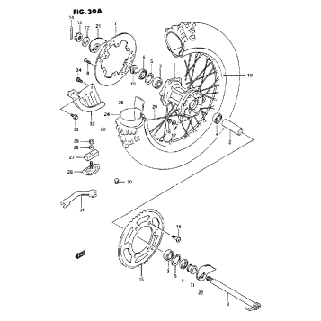 REAR WHEEL (MODEL N/P/R/S)