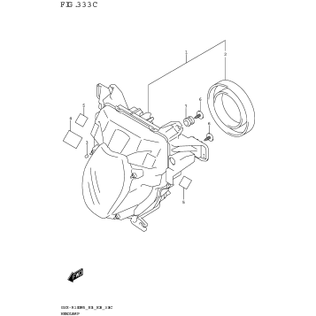HEADLAMP (GSX-R1000A)