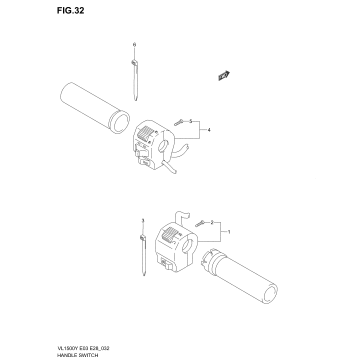 HANDLE SWITCH (MODEL W/X/Y/K1/K2)