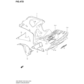 UNDER COWLING (GSX-R600ZK3)