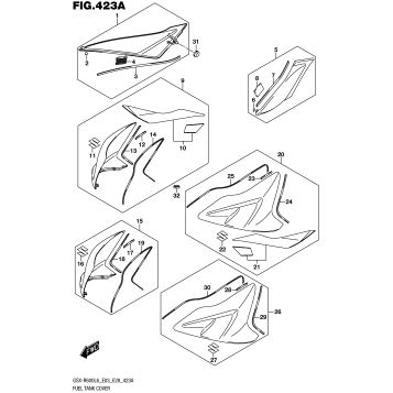 FUEL TANK COVER (YSF,AJP)