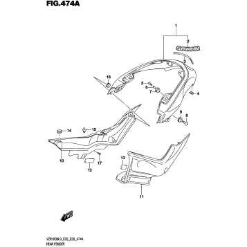 REAR FENDER (VZR1800L9 E28)