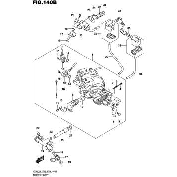 THROTTLE BODY (VZ800L8 E28)