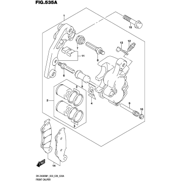 FRONT CALIPER (DR-Z400S)