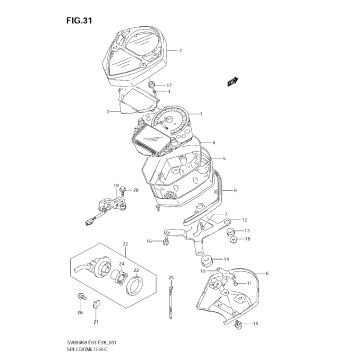 SPEEDOMETER (SV650AK8)