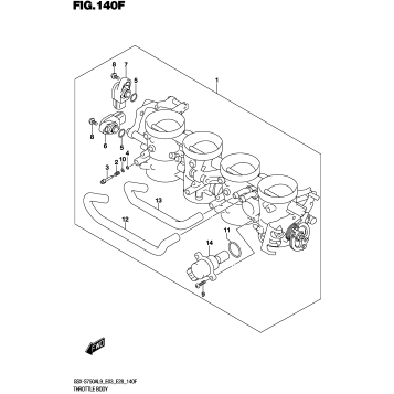 THROTTLE BODY (GSX-S750ZAL9 E28)