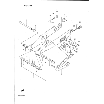 REAR SWINGING ARM (MODEL M)