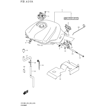 FUEL TANK (SV650,SV650A:E33)