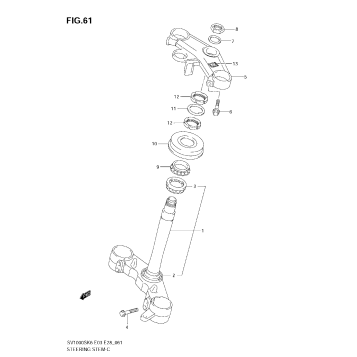 STEERING STEM (SV1000SK6/SK7)
