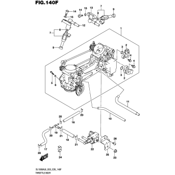 THROTTLE BODY (DL1000XAL8 E33)