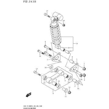 REAR CUSHION LEVER (GSX-R1000A)