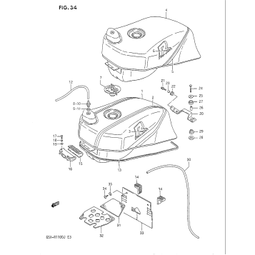 FUEL TANK (MODEL G/H)