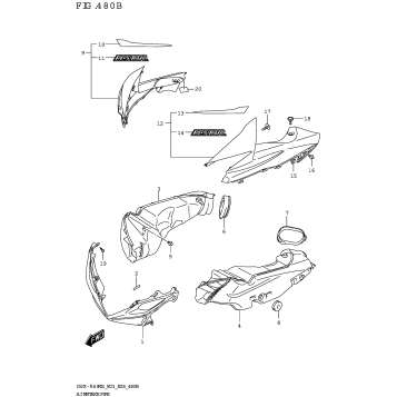 AIR INTAKE PIPE (GSX-R600Z)