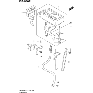 SPEEDOMETER (DR-Z400S:E03,E33)