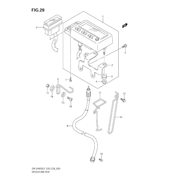 SPEEDOMETER (DR-Z400SL1 E28)