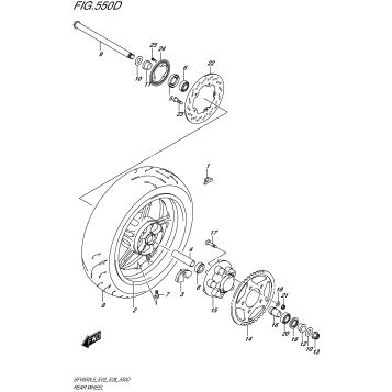 REAR WHEEL (SFV650AL5 E28)