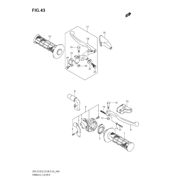 HANDLE LEVER (DR-Z125LL3 E28)