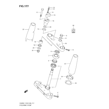 STEERING STEM (VL800C E3)