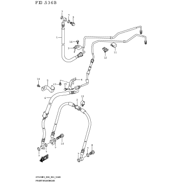 FRONT BRAKE HOSE (SV650XA)