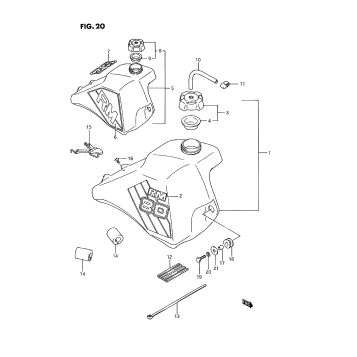 FUEL TANK (MODEL G/H)